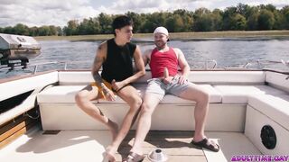 Beauty Elias and Marcus McNeil masturbating and banging every other on a boat. Out in the open ocean there's no one who can watch what how those nasty boyz have sex!