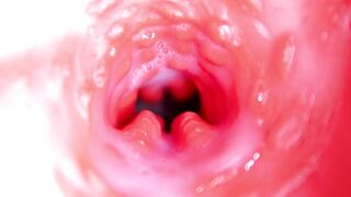 Extraordinary close up of a large dick in a sloppy soaked enchanting gap!