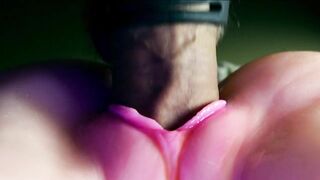 Pink vagina sucked my hawt wang and I came unfathomable in the gap