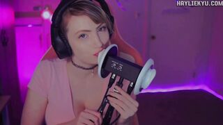 ASMR Ear Licking Tingles + Throat Sounds
