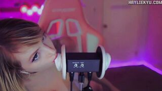 Ear Licking Kisses Tingles + Throat Sounds ASMR SFW