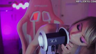 Ear Licking Kisses Tingles + Throat Sounds ASMR SFW