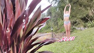 your neighbour (that babe masturbates after yoga)