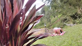 your neighbour (that babe masturbates after yoga)