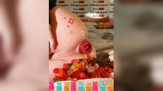 Massive anal prolapse play compilation #1