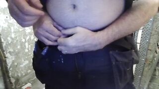 Boss massaging my moist wang