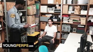 YoungPerps - Bratty Attitude Twink Gets Anal opening Pulverized By HUNG two Security Guards