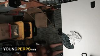 YoungPerps - Bratty Attitude Twink Gets Anal opening Pulverized By HUNG two Security Guards