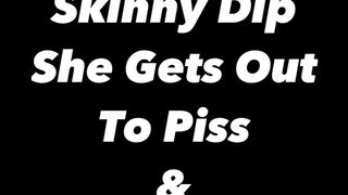 Undressed Wife Outside The Hawt Tub To Take A Void urine And Lets Out A Void urine Fart At The End