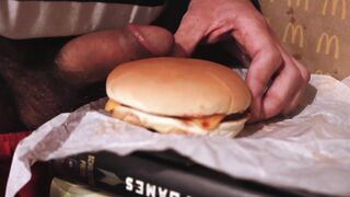 I screwed a cheeseburger and overspread it with my peculiar sauce