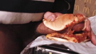 I screwed a cheeseburger and overspread it with my peculiar sauce