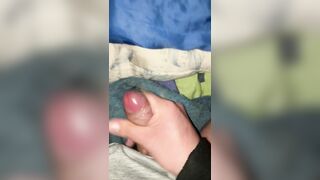 every single day wank 04/thirty - cumming in couch late at night