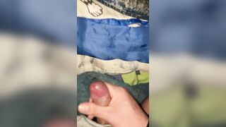 every single day wank 04/thirty - cumming in couch late at night