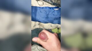 every single day wank 04/thirty - cumming in couch late at night
