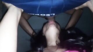 Mamada profunda trago todo el jizz de mi'migo two