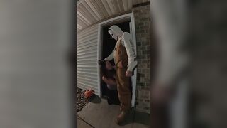 Stranger Takes My Cunt from Behind Whilst the Neighbors are Outside