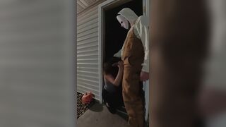Stranger Takes My Cunt from Behind Whilst the Neighbors are Outside