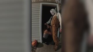 Stranger Takes My Cunt from Behind Whilst the Neighbors are Outside