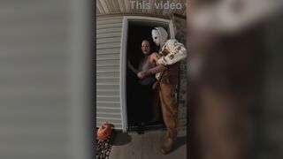 Stranger Takes My Cunt from Behind Whilst the Neighbors are Outside