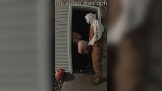 Stranger Takes My Cunt from Behind Whilst the Neighbors are Outside