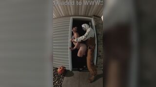 Stranger Takes My Cunt from Behind Whilst the Neighbors are Outside