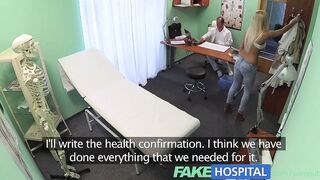 FakeHospital Sexually excited breasty blond receives a creampie from the doctor