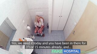 FakeHospital Sexually excited breasty blond receives a creampie from the doctor