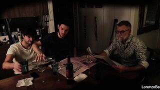 Exhibitionist homosexual pair in front of real grand-dad (old youthful)