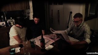 Exhibitionist homosexual pair in front of real grand-dad (old youthful)