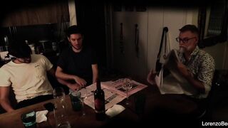 Exhibitionist homosexual pair in front of real grand-dad (old youthful)