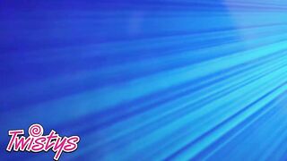 TWISTYS - Aubree Valentine Widens Her Legs Wide Open To Show Off Her Soaked Trimmed Vagina