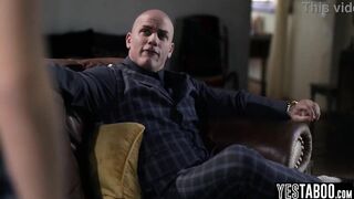 Nasty small teen spanked and pounded by large rod older step daddy