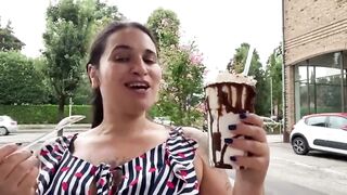 ICE CREAM LEFTOVERS FOR MY HUMAN TRASH BIN