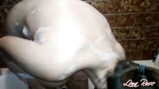 Preggy Teen Shower Time