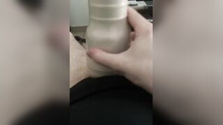 I bang her cunt during my fleshlight vacation