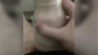 I bang her cunt during my fleshlight vacation