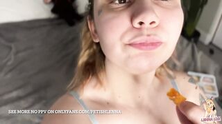 Giantess GF Eats U Lazily
