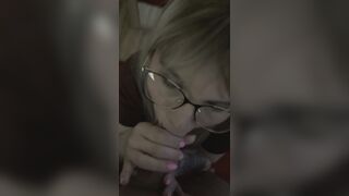 Fitness gal sucks off tutor who cums in her booty
