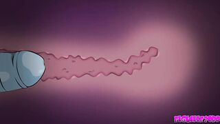 Bender bangs Leela very hard and puts her inside him ( Futurama ) toon porn