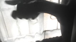 VERIFIED AMATEUR JACKING OFF HIS LARGE DICK THROUGHOUT THE WINDOW