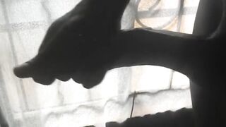 VERIFIED AMATEUR JACKING OFF HIS LARGE DICK THROUGHOUT THE WINDOW