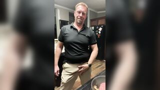 Bull Dong Serving your Hotwife my Meat Slab and Abode Made Dressing during the time that I make Burgers haha