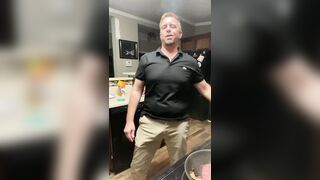 Bull Dong Serving your Hotwife my Meat Slab and Abode Made Dressing during the time that I make Burgers haha