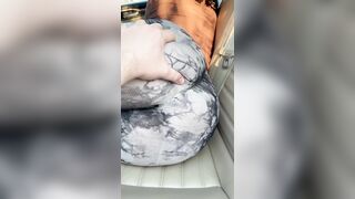 Amateur Large Booty in Taut Leggings