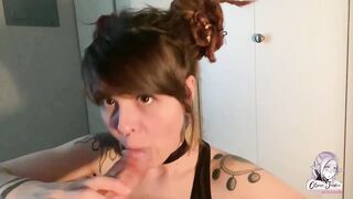 Olivia Captured a Large Wang To Mouth When This babe Feels Like It