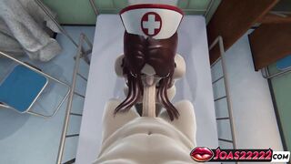 Hospital Nurse CG Anime Animation – POV Blow job, Large Breasts Screw & Hawt Spunk flow Finish