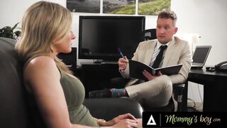 MAMMA'S HUNK - Pervert Therapist Caught Masturbating During the time that Listening To Client mother I'd like to fuck Cory Pursue