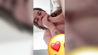 Even if u stick your weenie in some other woman I will still suck and screw u