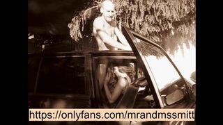 Russian brunette hair passionately sucks wang to her stepbrother in the car