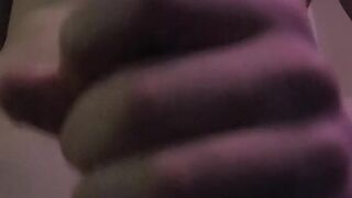 My ejaculation hit the screen and stopped the camera. ;w;